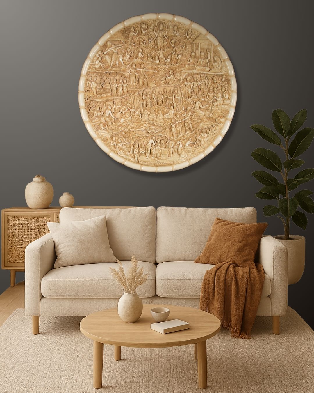 Large Ramayan Resin Wall Hanging Frame