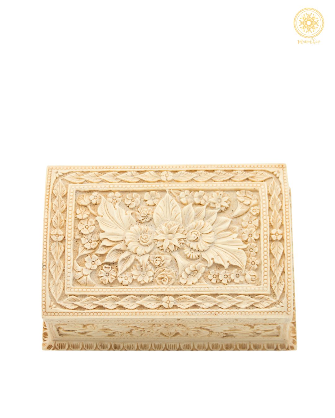 Handcrafted French Ivory Jewelry Box | Resin Vanity Box