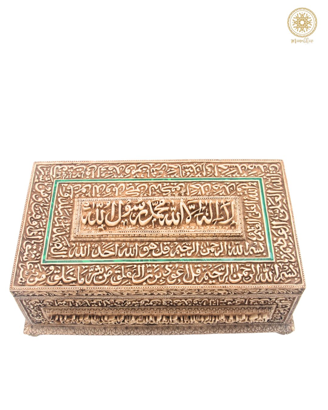 Exquisite Handmade Jewelry Box with Malachite Inlay for Jewelry Storage and Organizer