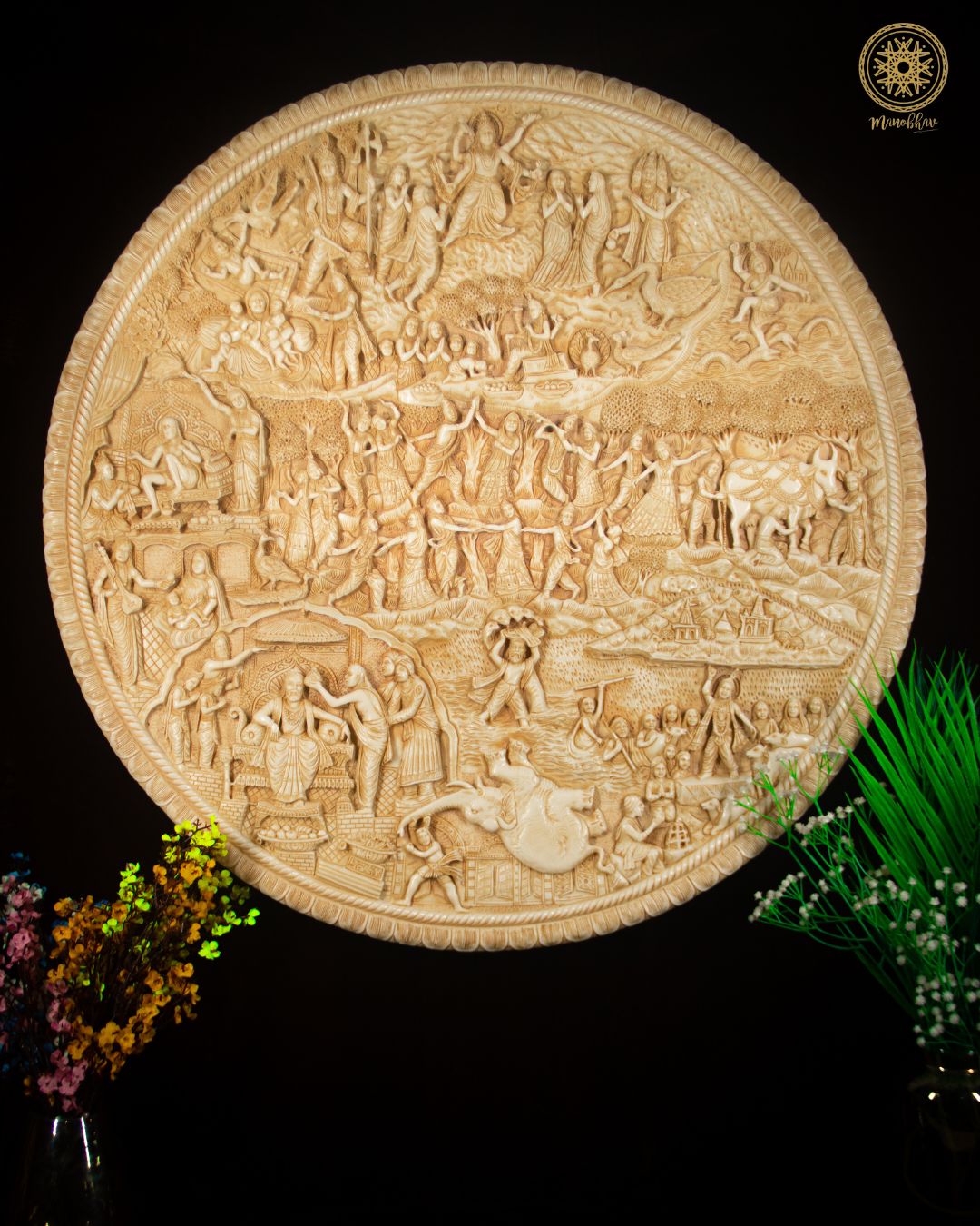 large-krishna-leela-wall-hanging-frame-divine-home-decor