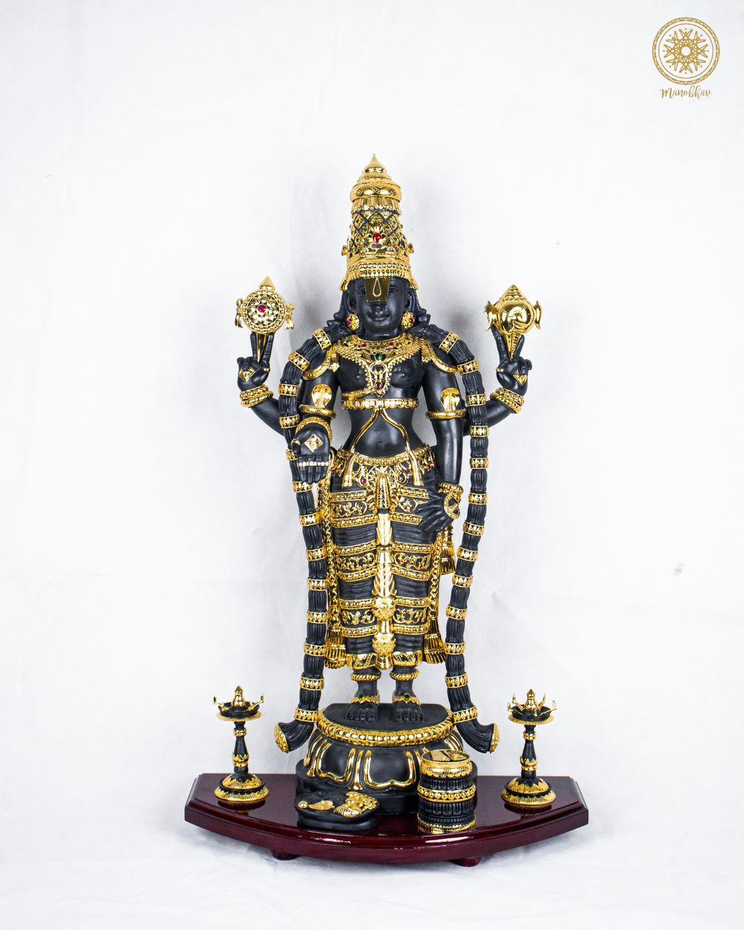 Large Tirupati Balaji Statue with Jewelry | Venkateshwara Idol for Home Temple Decor