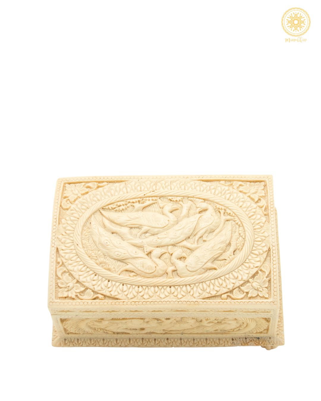 Hand Carved Resin Jewelry Box | Decorative Resin Box