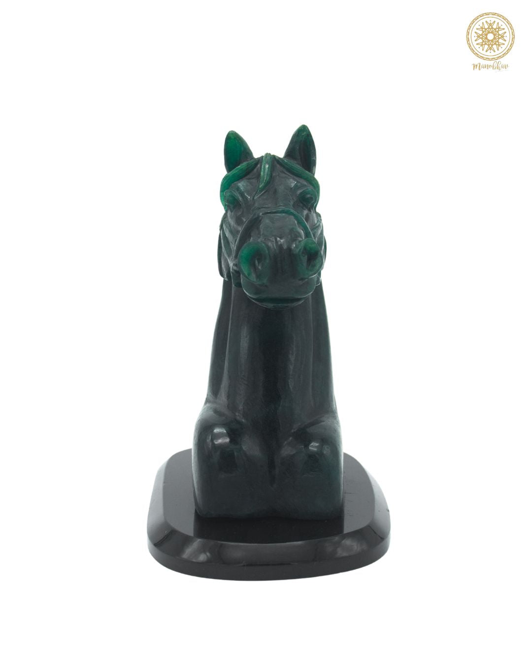 Natural Green Aventurine Horse Statue | Handmade Home Decor Sculpture