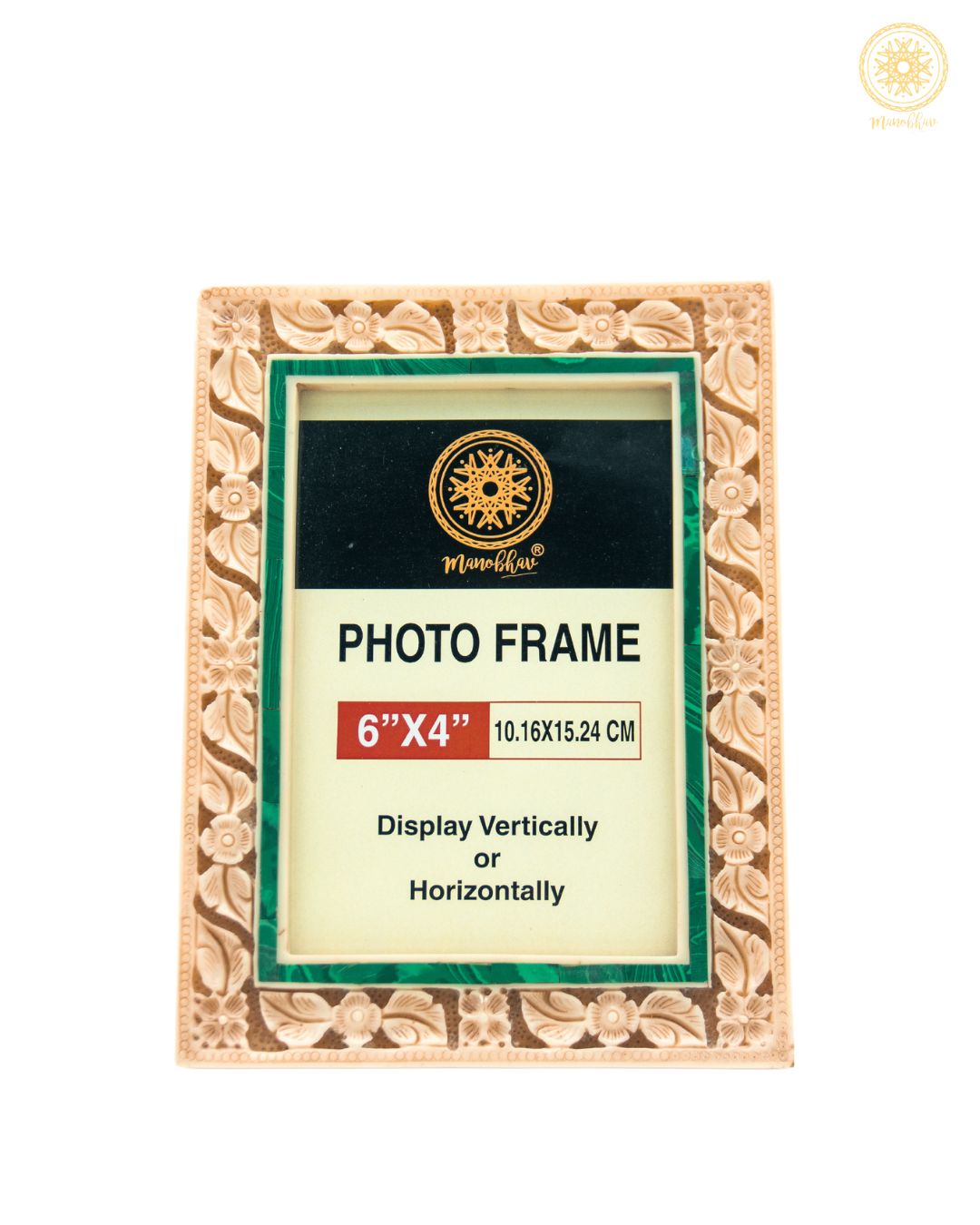 Handcrafted Resin Art Photo Frame Stand | French Ivory Picture Frame