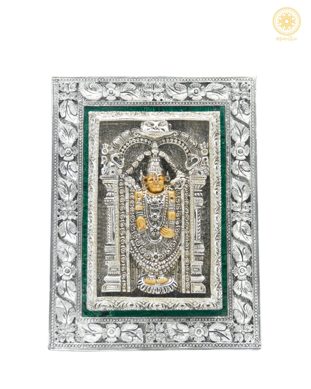Hand carved Tirupati Balaji Frame with Gold Leaf | Tabletop