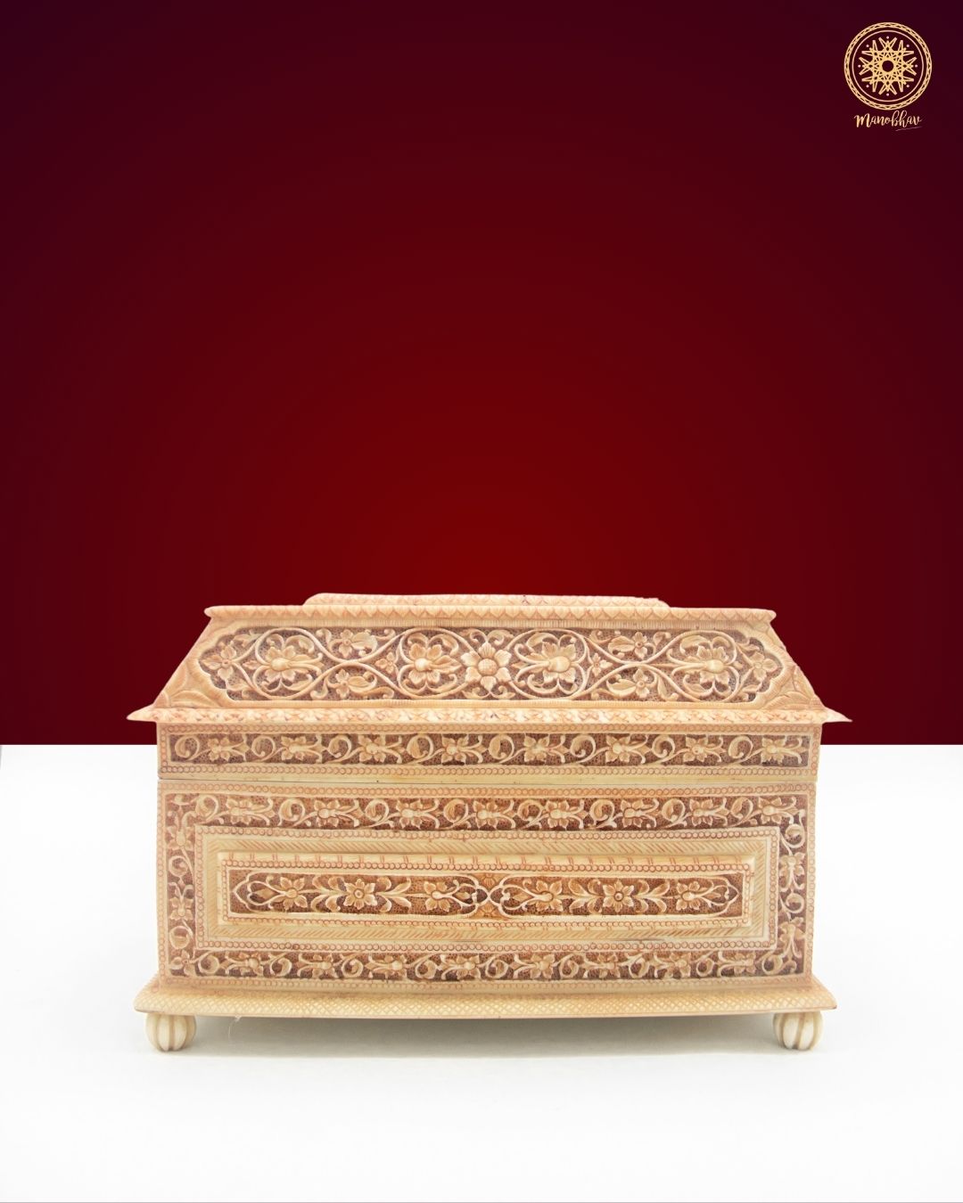 handcrafted-antique-jewelry-box-with-intricately-carved-florals