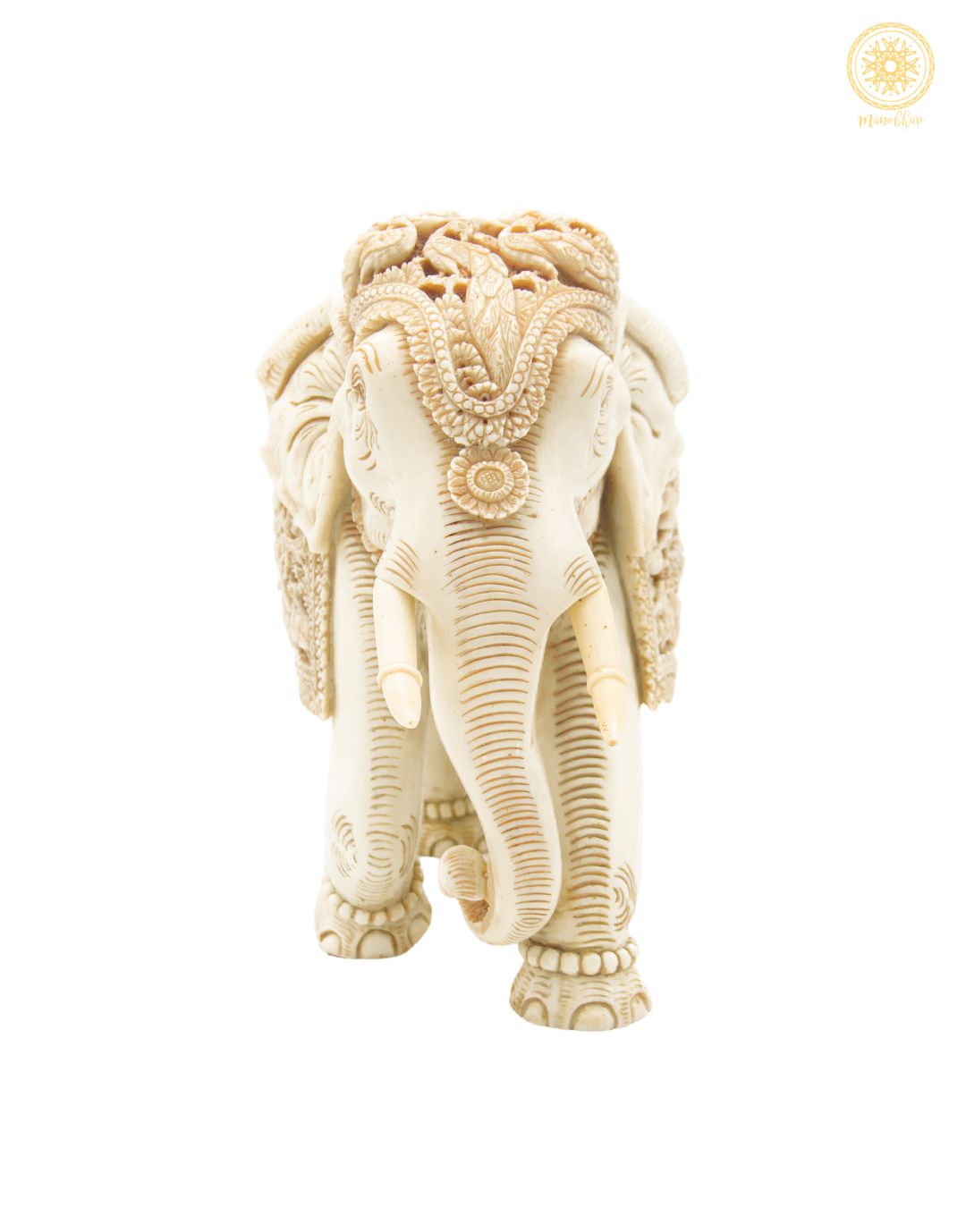 Handcrafted Resin Elephant Statue | Decorative Sculpture Showpiece
