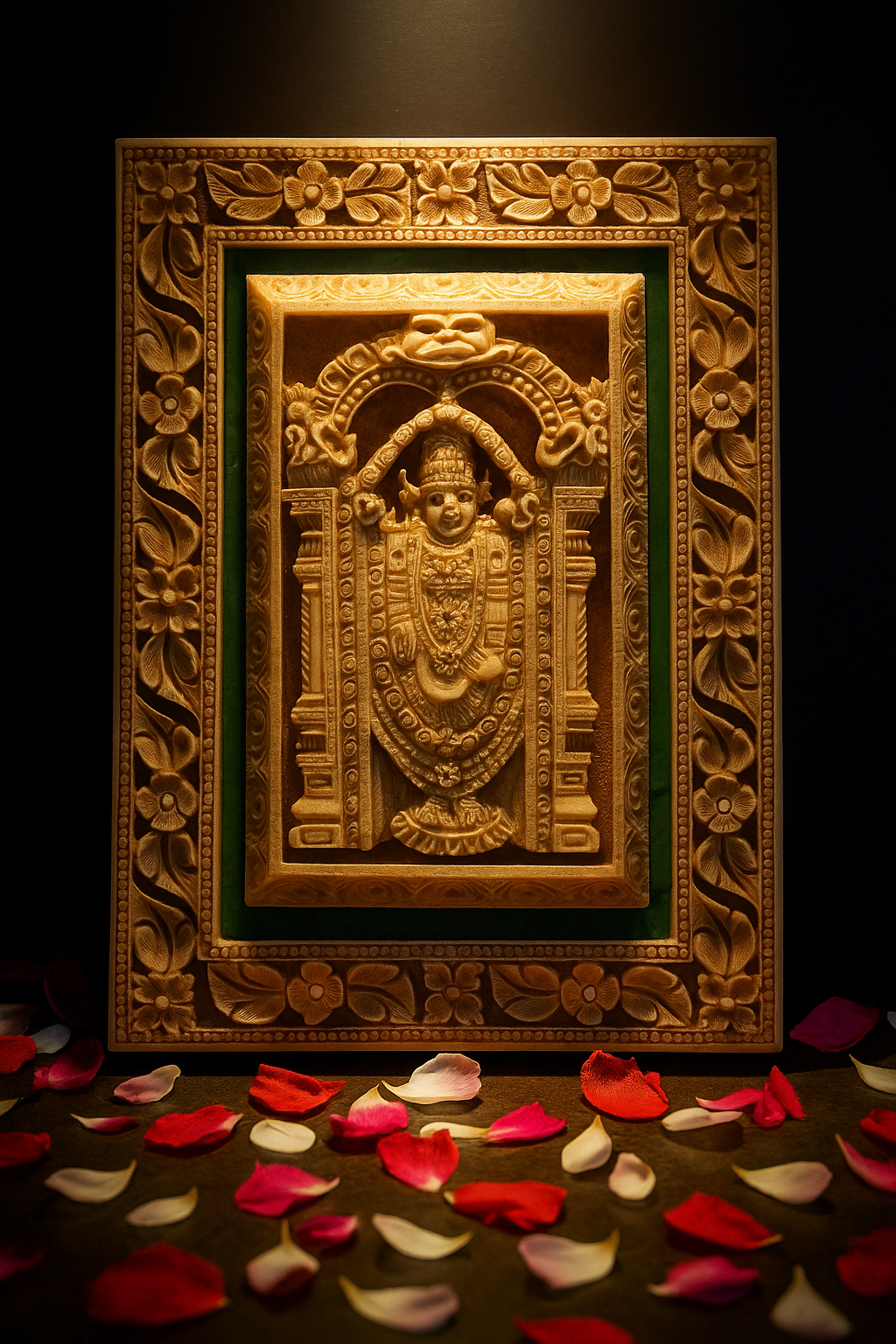 Hand Carved Tirupati Balaji Wall Hanging | Perfect Gift for All Occasion