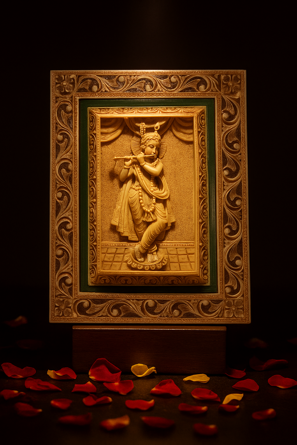 Handmade Lord Krishna Wall Hanging Frame | Wall Art Decor for Home