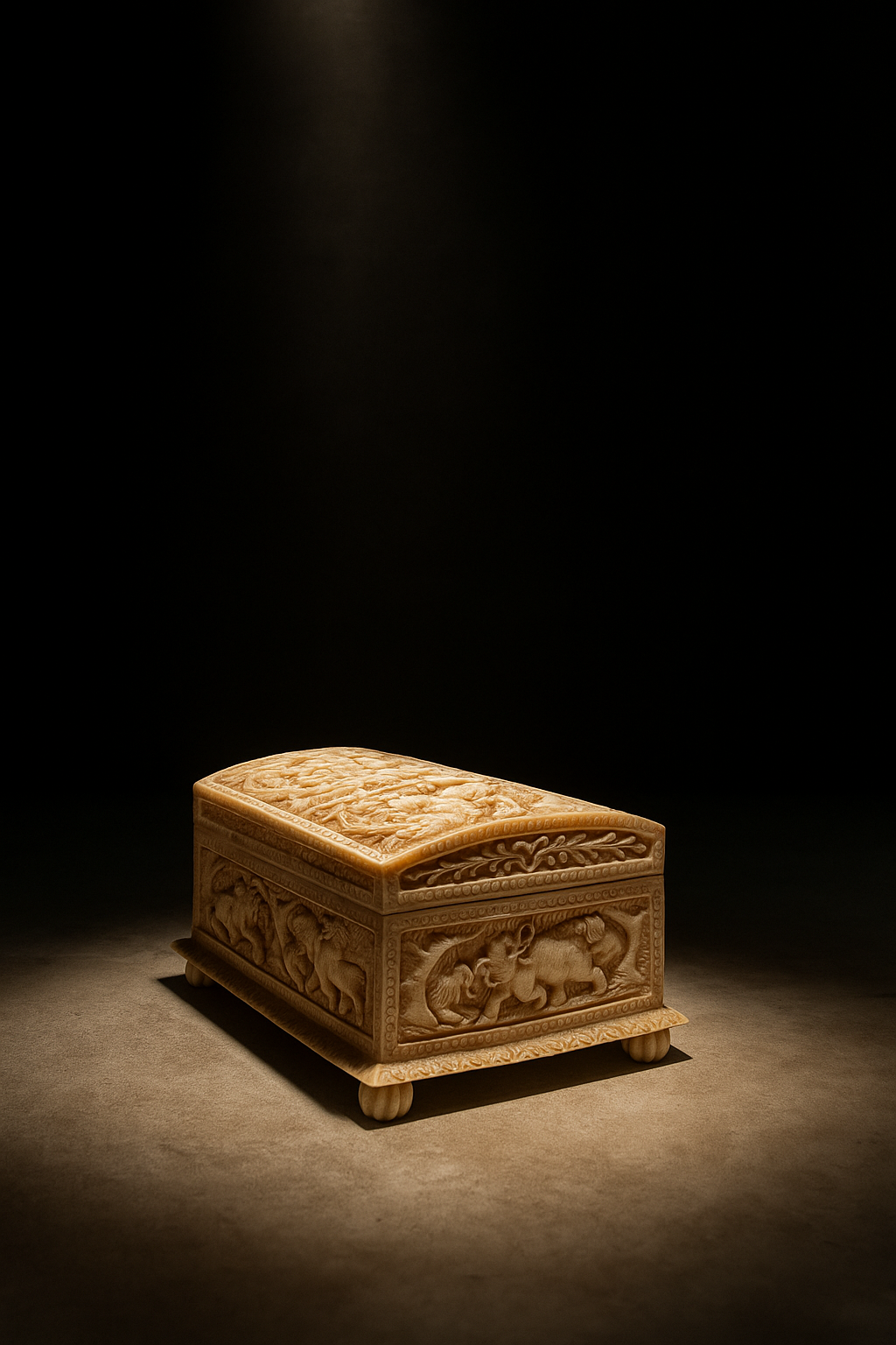 Beautifully Carved Jewelry Storage Chest | Elegant Casket Jewelry Box