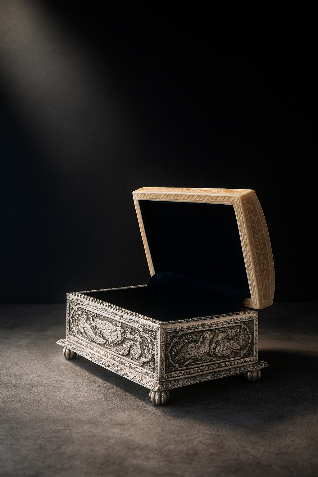 Luxury Hand-Carved Jewelry Storage Box | Perfect Gift for Special Occasions