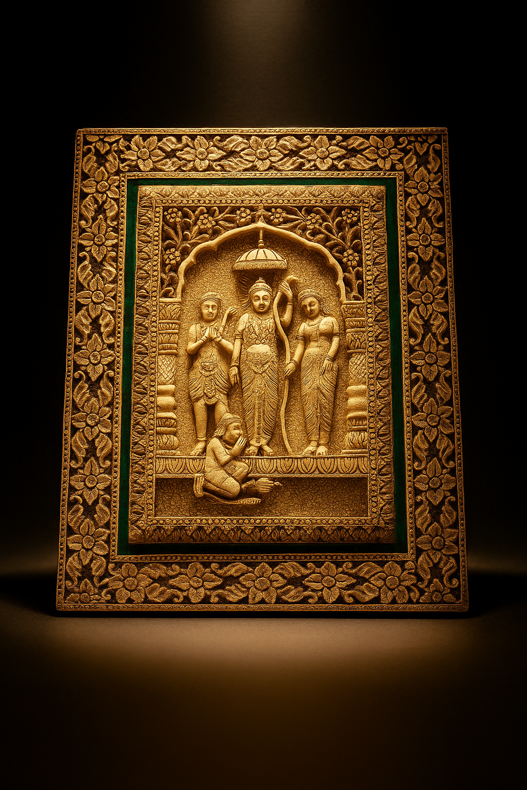 Hand Carved Ram Darbar Wall Hanging | Wall Decor for Home