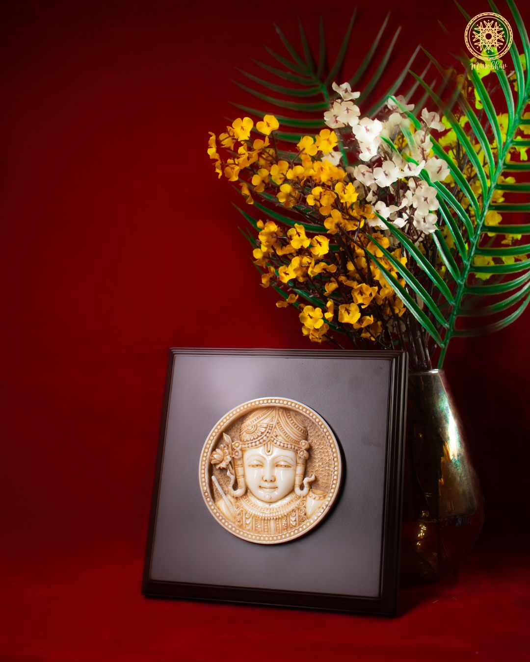 Shrinathji Wooden & Resin Wall Hanging Frame | Spiritual Wall Decor