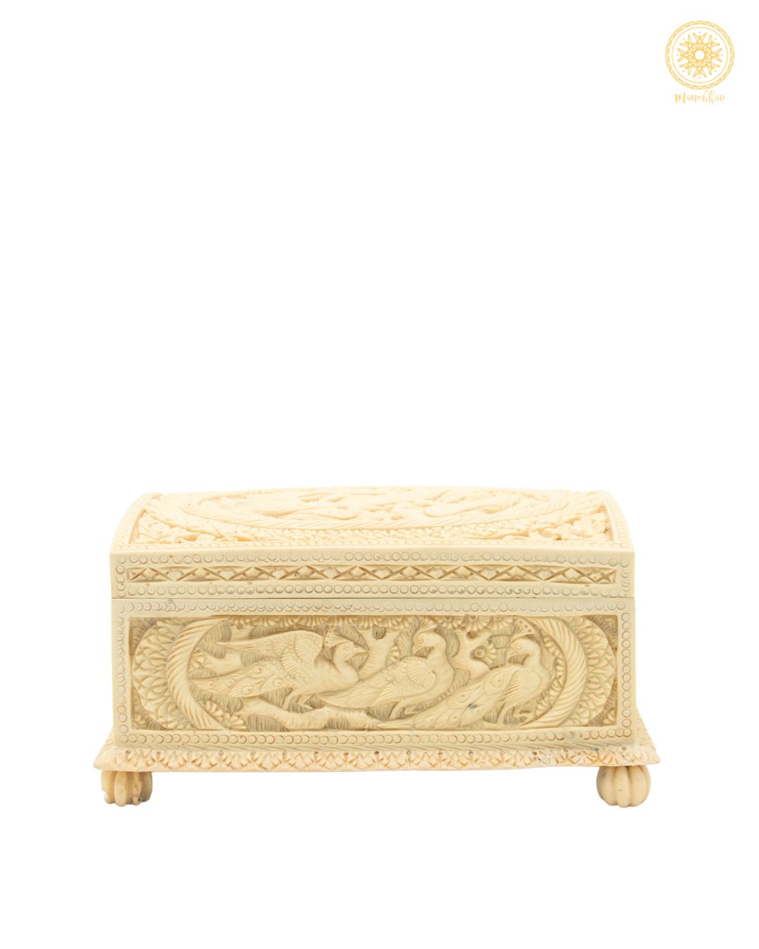 Hand Carved Resin Jewelry Box | Decorative Resin Box