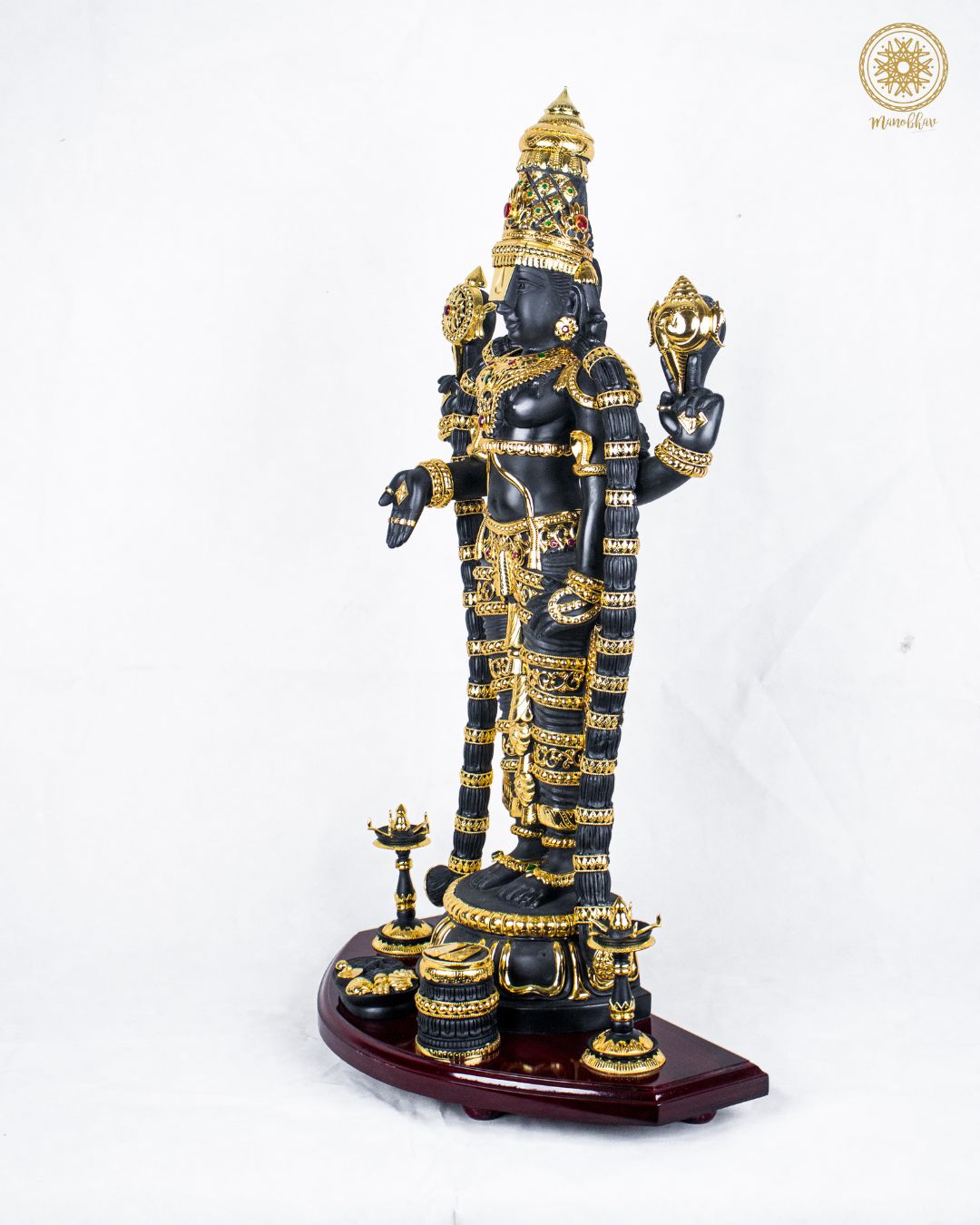 Large Tirupati Balaji Statue with Jewelry | Venkateshwara Idol for Home Temple Decor