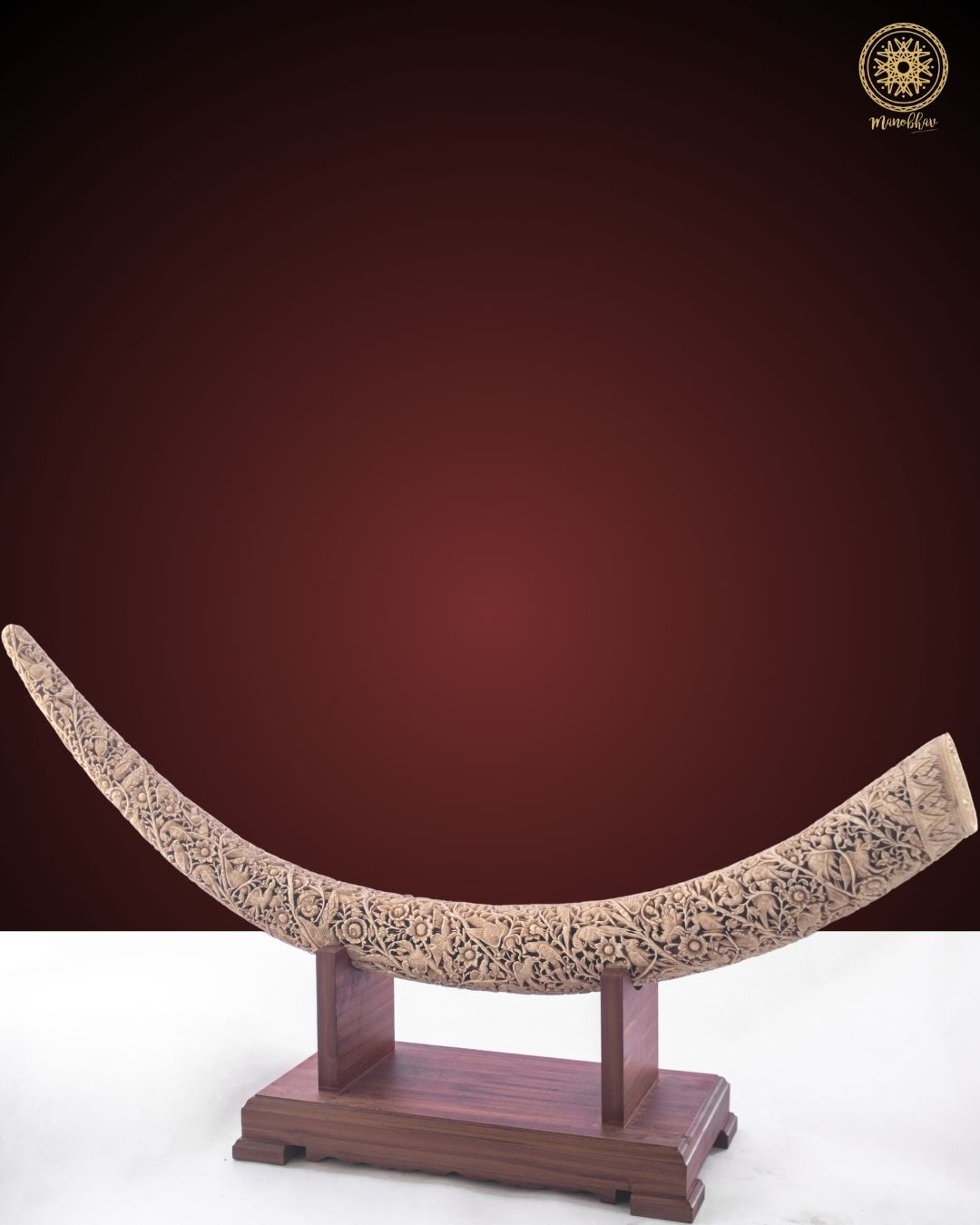 Pièce maîtresse en résine fabriquée à la main | Plateau de table décoratif en ivoire français