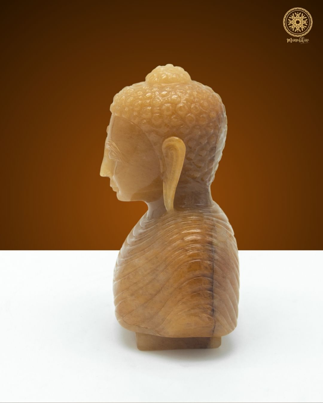 Natural Yellow Aventurine Buddha Statue | Handmade Decorative Sculpture