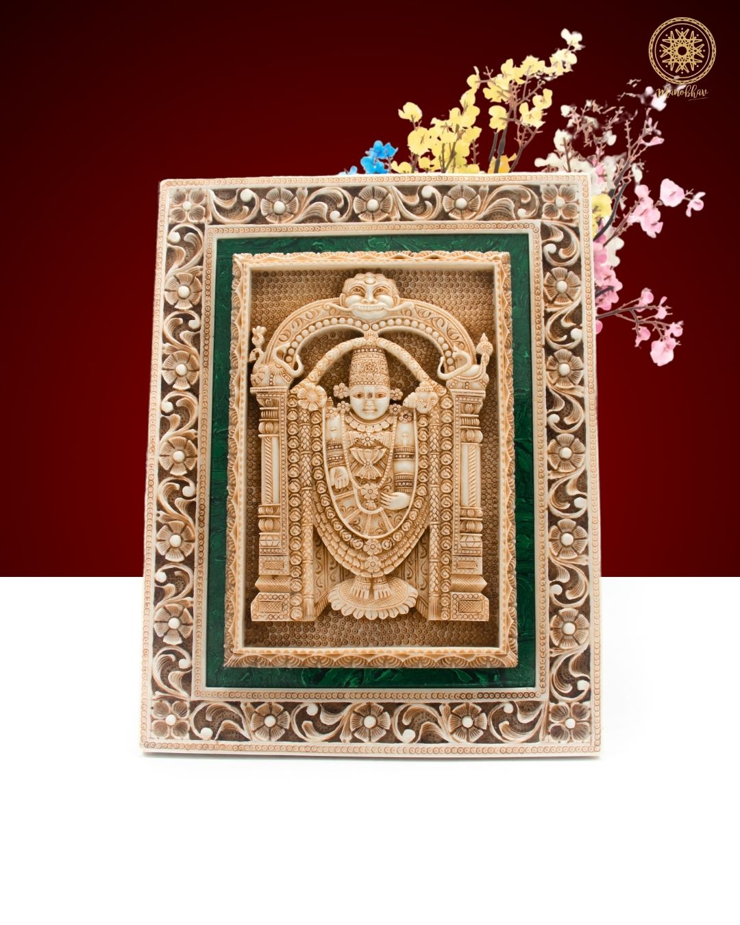Divine Tirupati Balaji Wall Hanging Frame Art for Home, Office or Temple