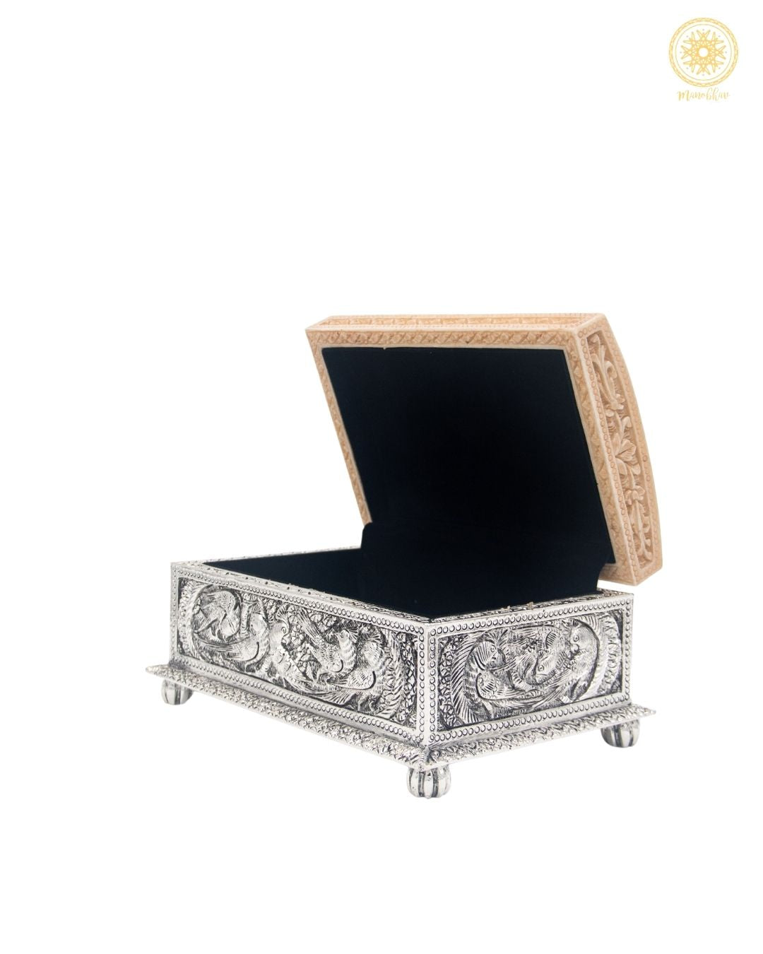 Unique Hand-Carved Jewelry Organizer Box |  Keepsake Storage Gift for Women