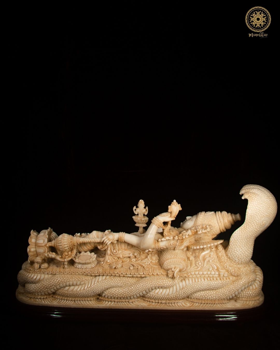 Lord Vishnu Resin Statue sleeping idol for Home & Temple Decor