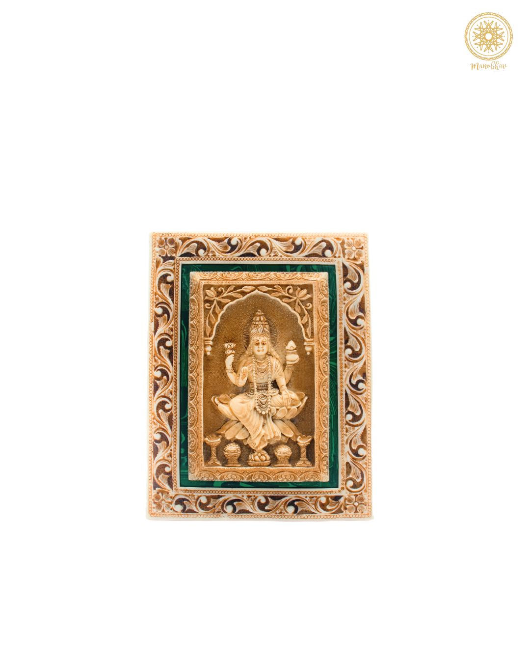 Beautiful Goddess Lakshmi Wall Hanging Frame | Religious Decor for Home Temple