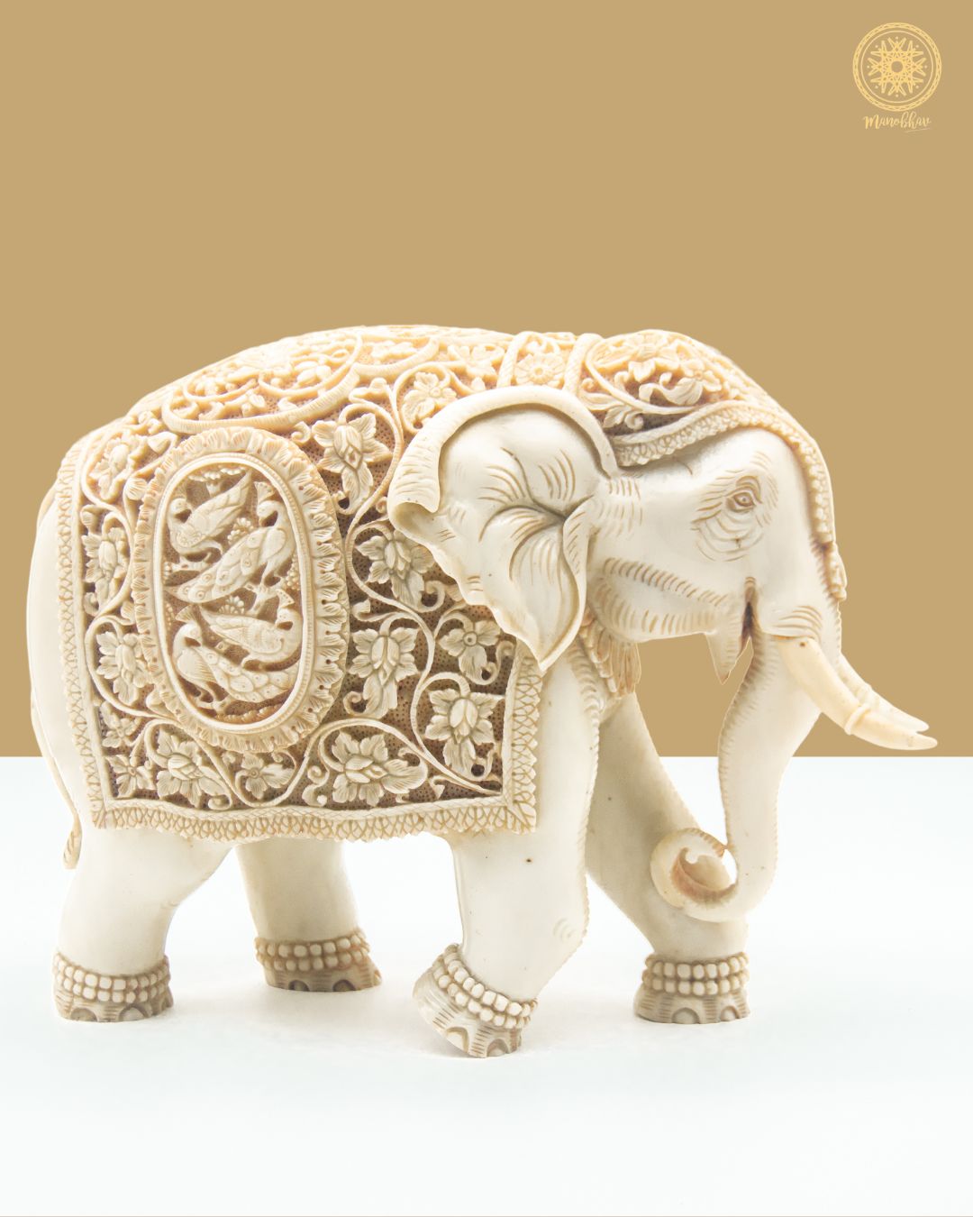 Handmade Resin Elephant Statue for Home Decor