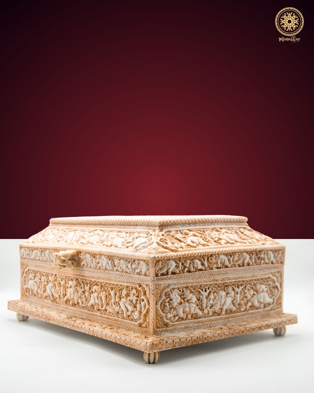 Unique Elephant Themed Trinket Box | Decorative Jewelry Storage Box