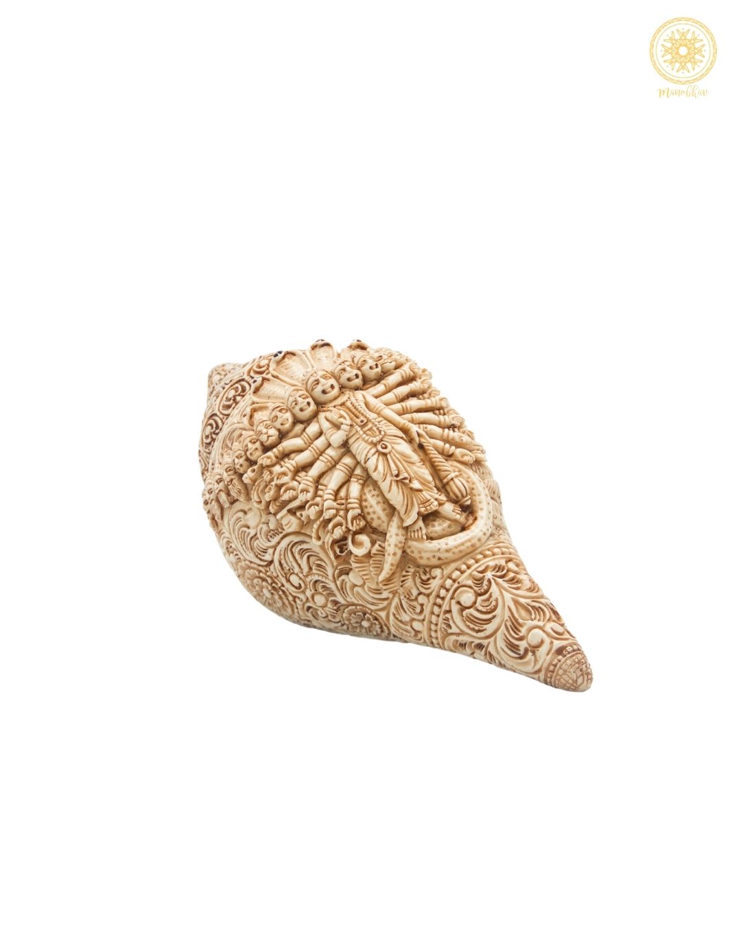 Handcrafted Resin Vishnu Conch Shell | Shankh