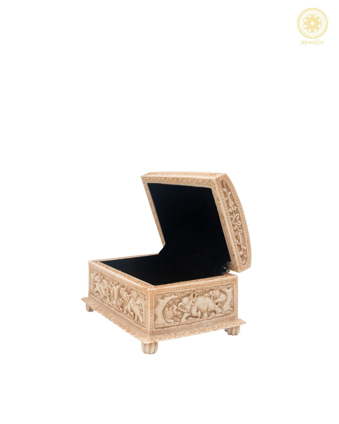 Beautifully Carved Jewelry Storage Chest | Elegant Casket Jewelry Box