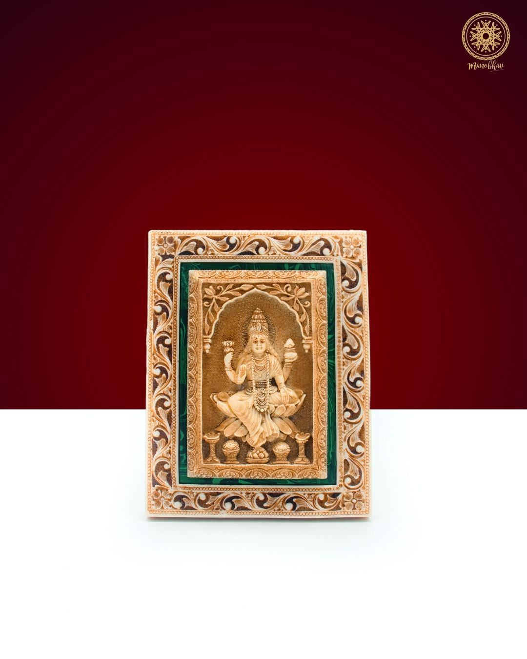 Beautiful Goddess Lakshmi Wall Hanging Frame | Religious Decor for Home Temple