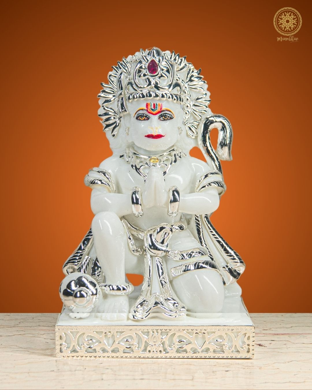 Beautiful Hand Carved Hanuman Ji Statue | Divine Lord Hanuman Idol for Home Decor