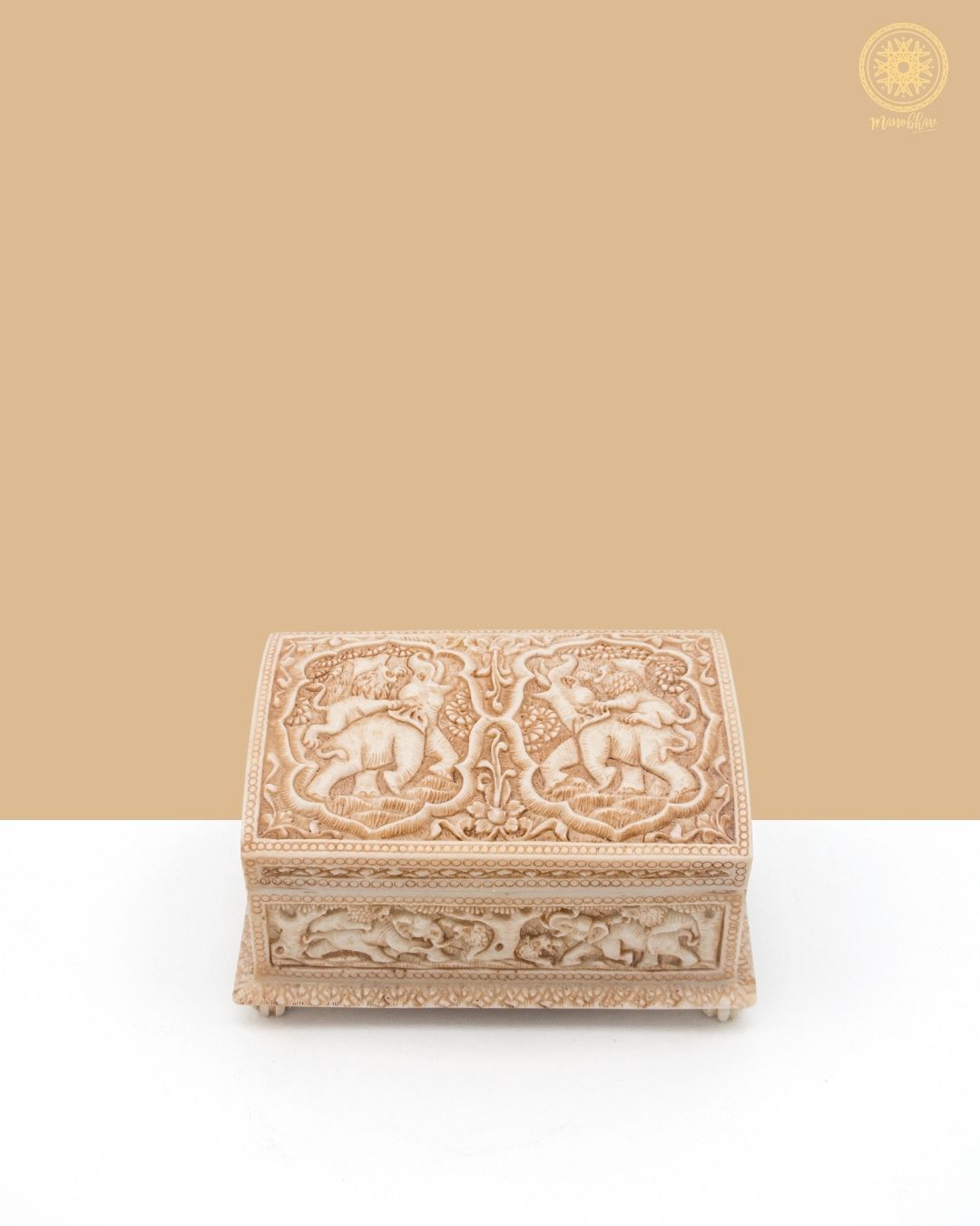 Beautifully Carved Jewelry Storage Chest | Elegant Casket Jewelry Box