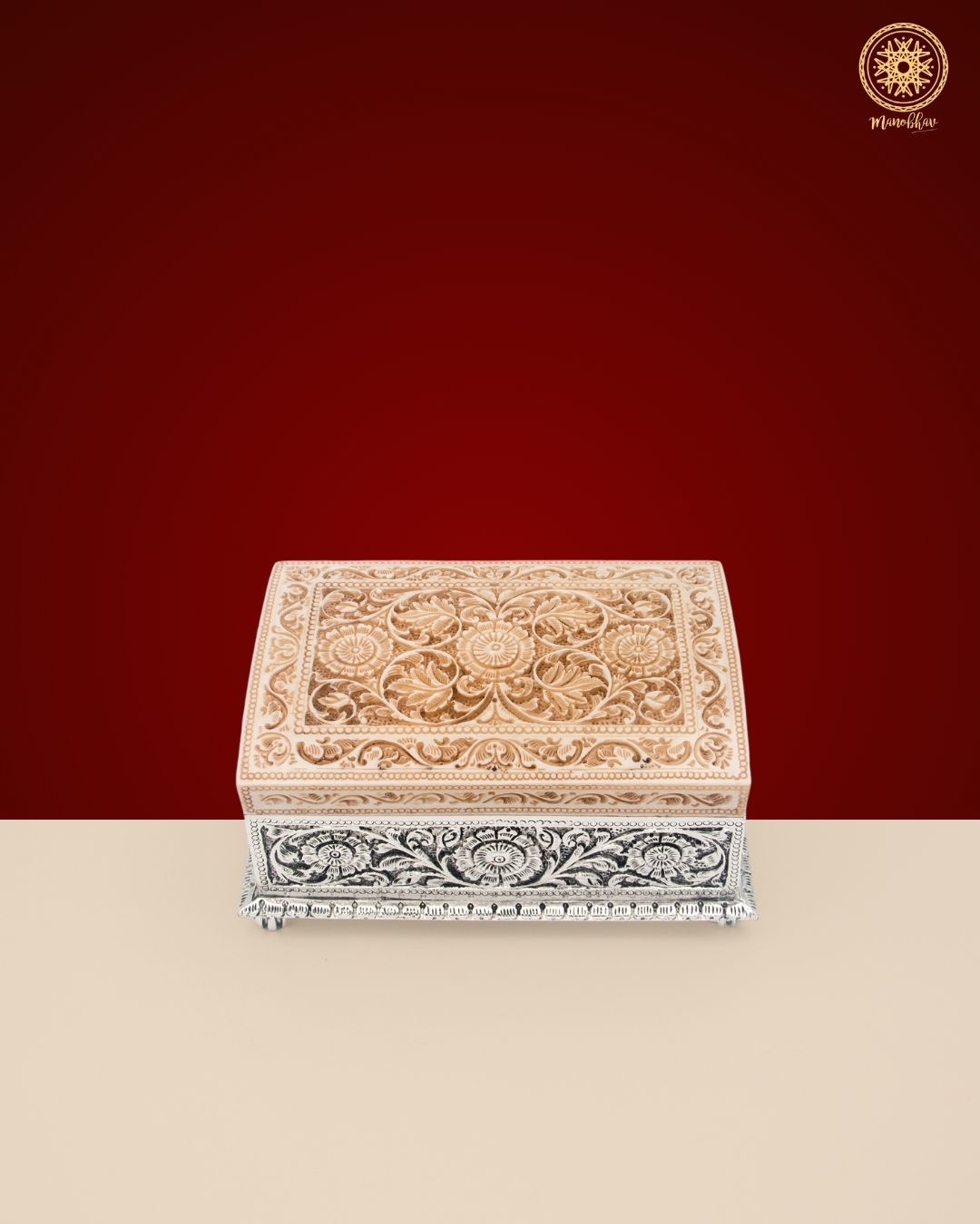 Hand-Carved Vintage Jewelry Organizer Box | Elegant Gift for special occasion