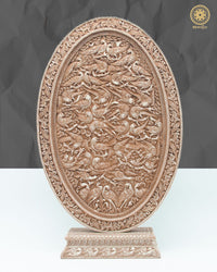 Hand Carved Unique Bird Themed Table Decor Piece | Decorative Tabletop