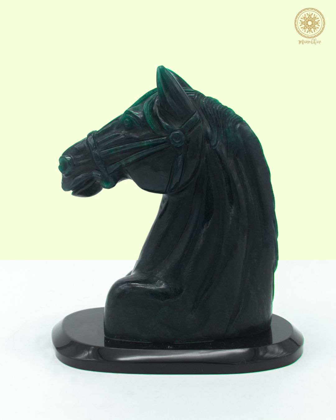 Handcrafted Green Aventurine Horse Statue | Gemstone Sculpture Figurine