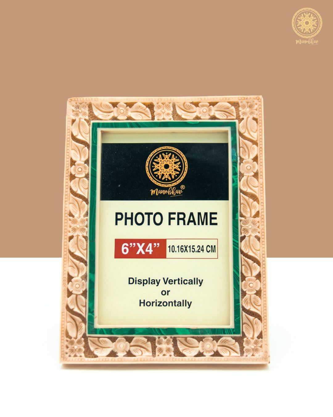 Handcrafted Resin Art Photo Frame Stand | French Ivory Picture Frame