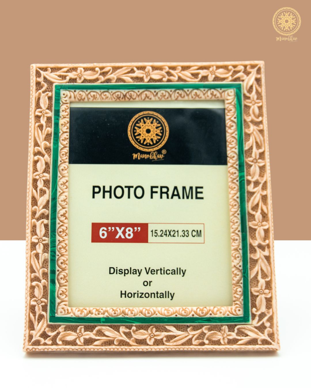 Handcrafted Resin Photo Frame Stand |  Elegant French Ivory Design