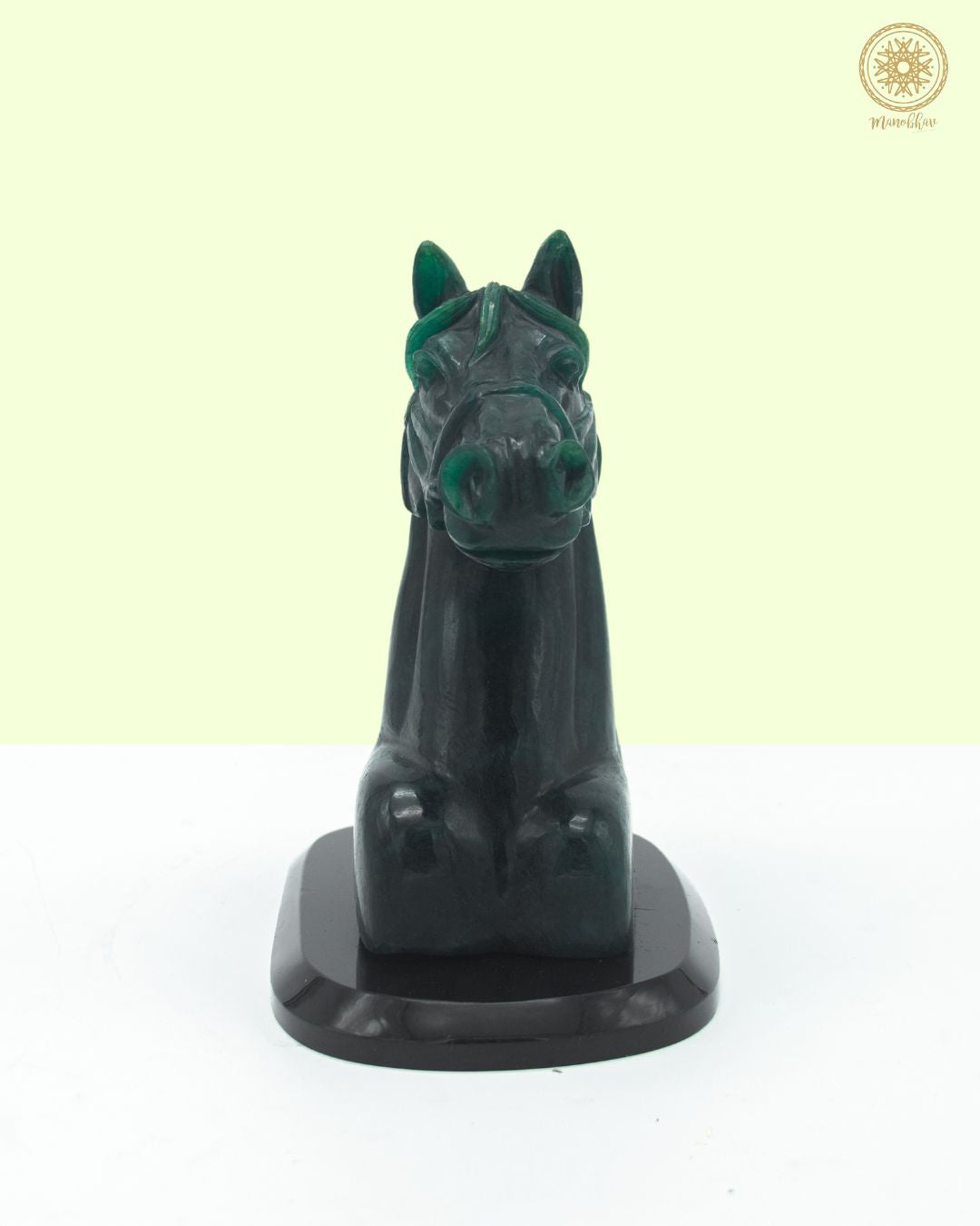 Natural Green Aventurine Horse Statue | Handmade Home Decor Sculpture