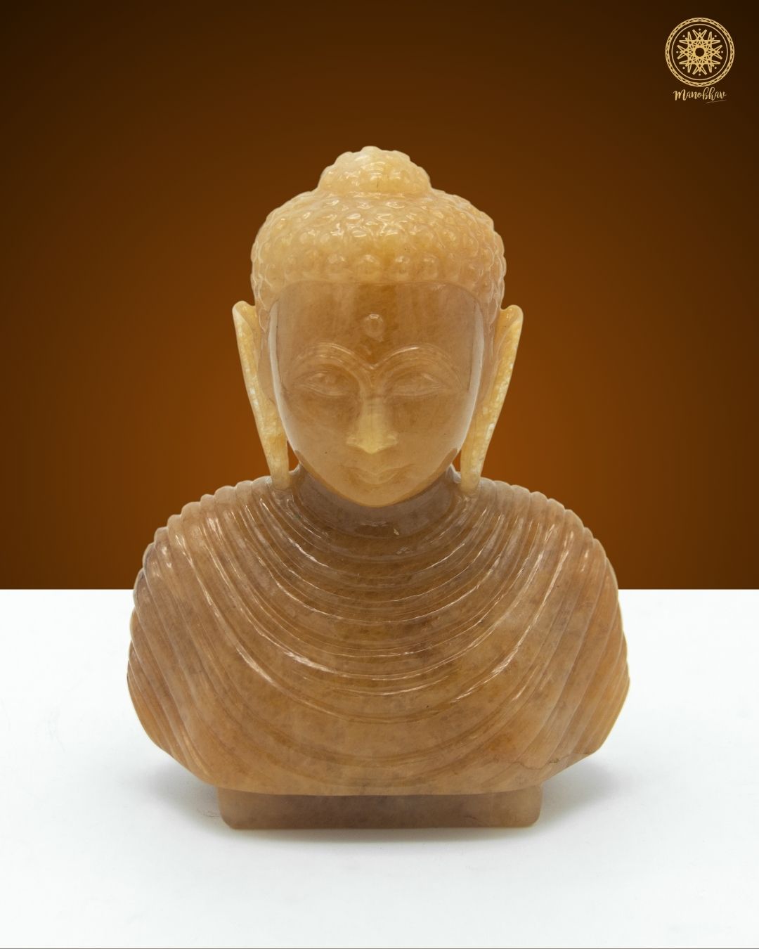 Natural Yellow Aventurine Buddha Statue | Handmade Decorative Sculpture
