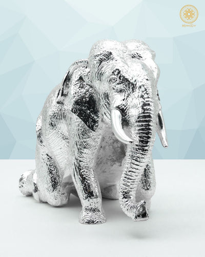 Silver Plated Elephant Showpiece | Handcrafted Decor