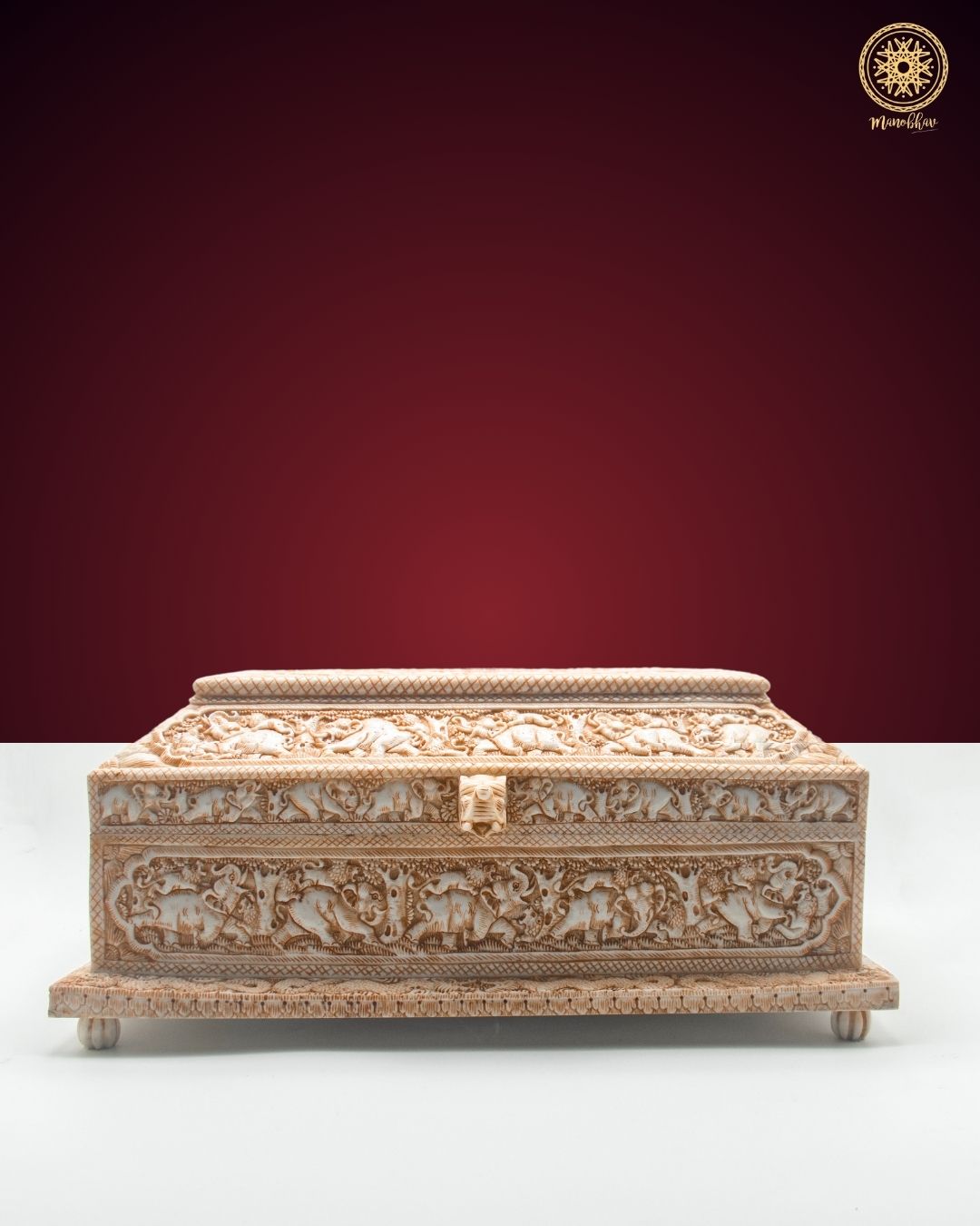 Unique Elephant Themed Trinket Box | Decorative Jewelry Storage Box